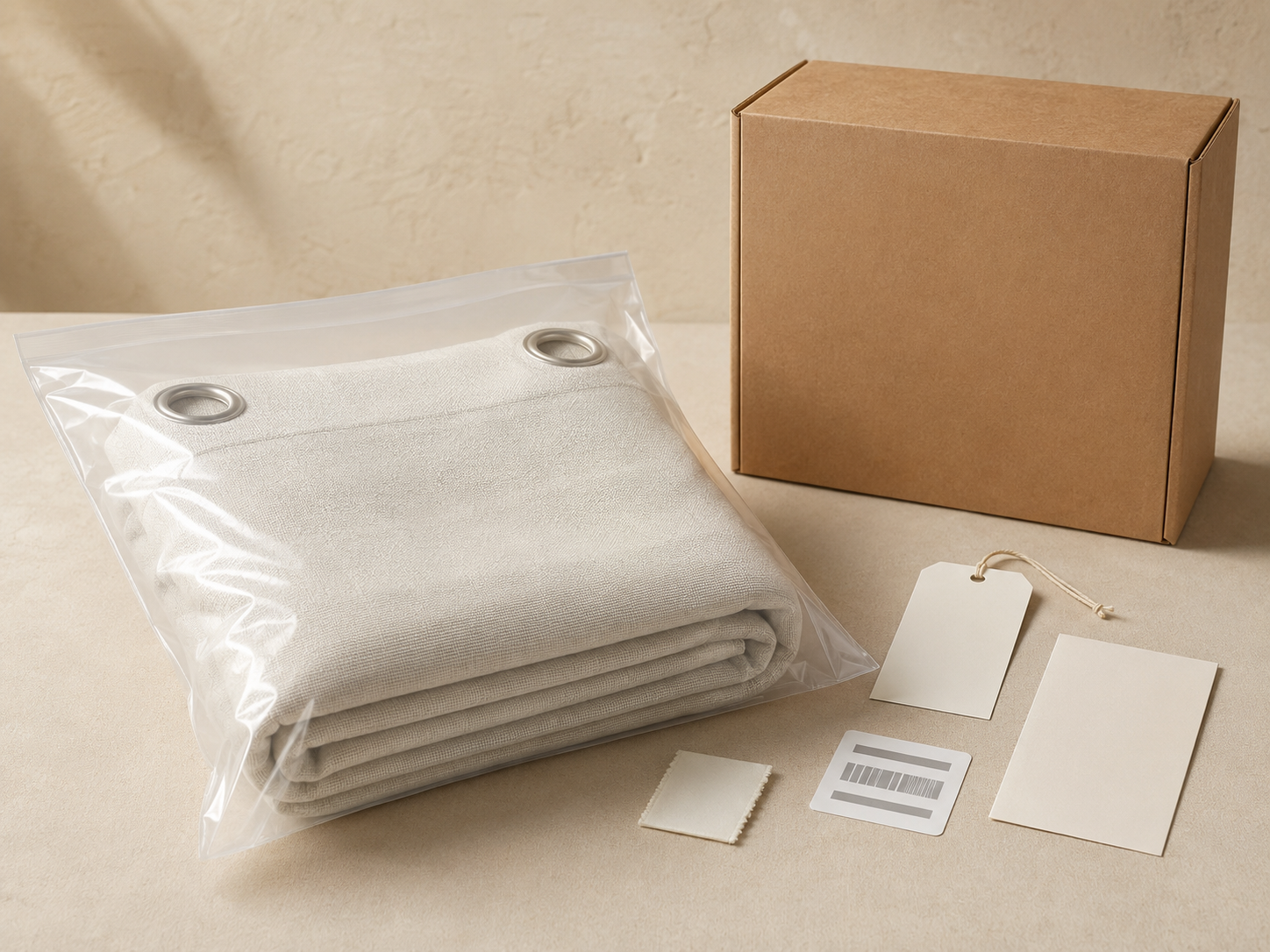 Custom curtain packaging options