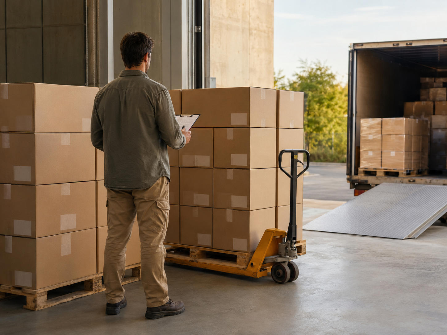 Shipment coordination — illustrative scene