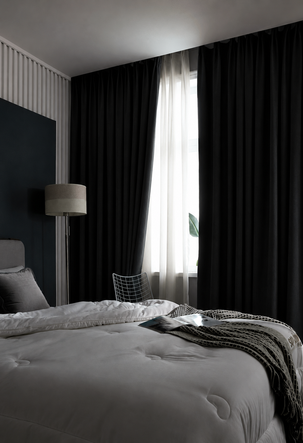 Custom Solid Color Blackout Curtain